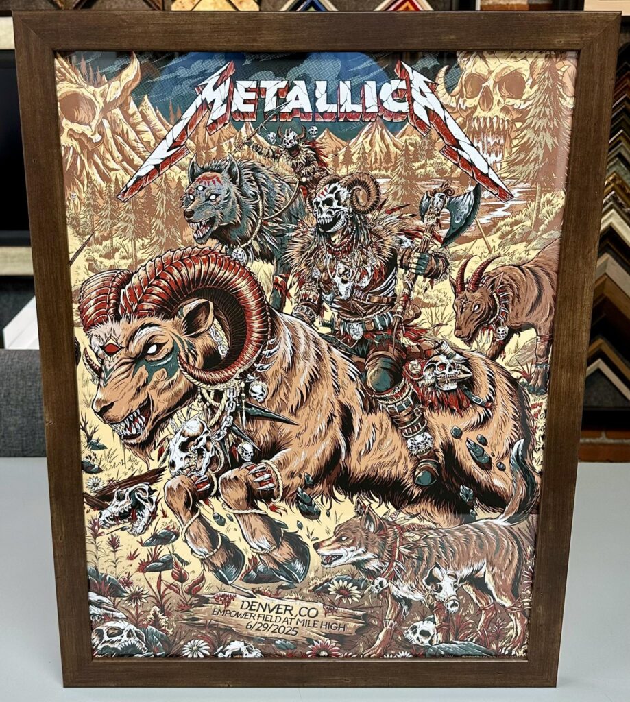 Custom Framed Metallica M72 Denver Print