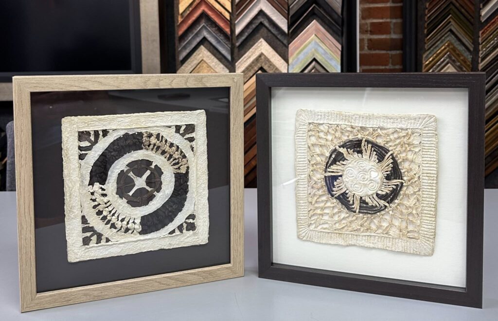 Custom Framed Woven Paper Artwork