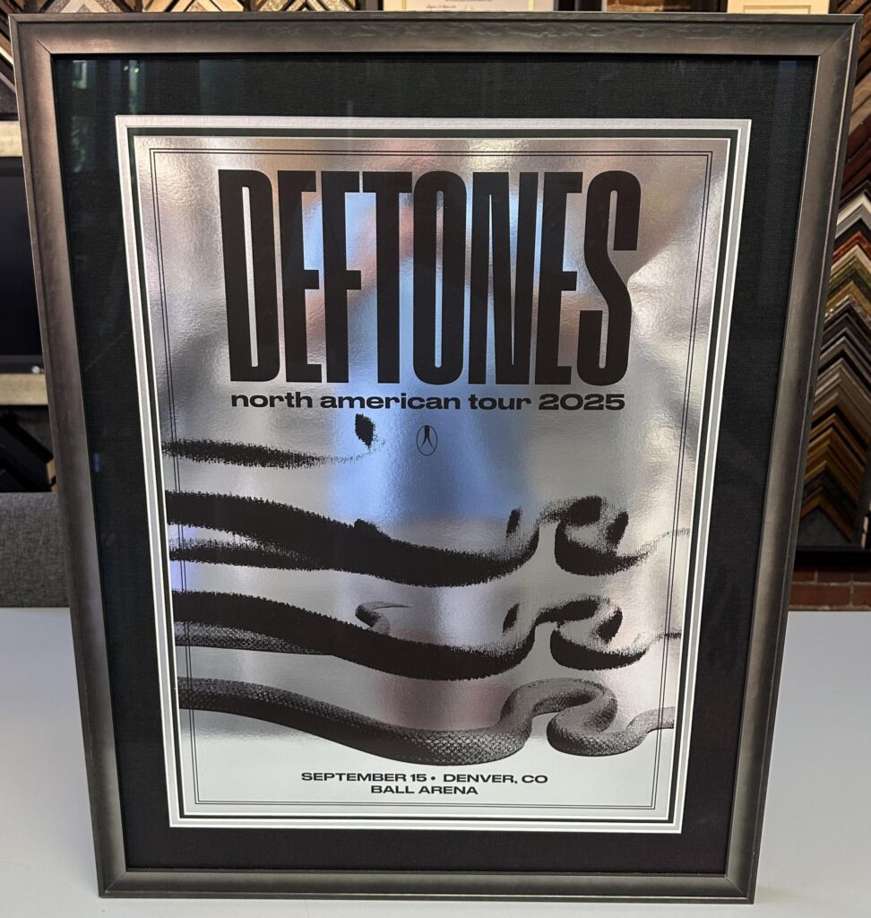 Custom Framed Deftones VIP Denver Print 