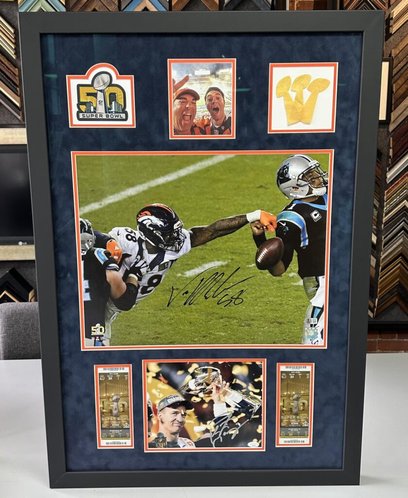 Denver Broncos Super Bowl 50 Custom Frame