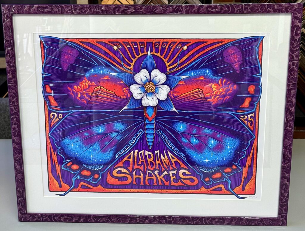 Custom Framed Alabama Shakes Red Rocks Print