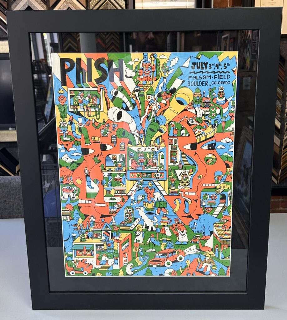 Custom Framed Phish Concert Poster