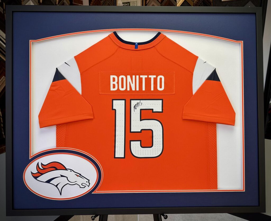 Custom Framed Nik Bonitto Broncos Jersey