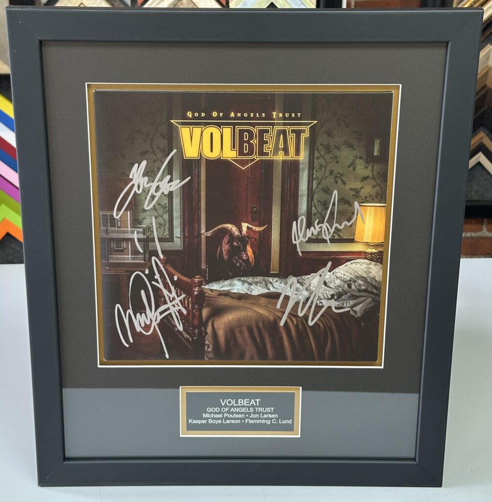 Custom Framed Volbeat Signed Album