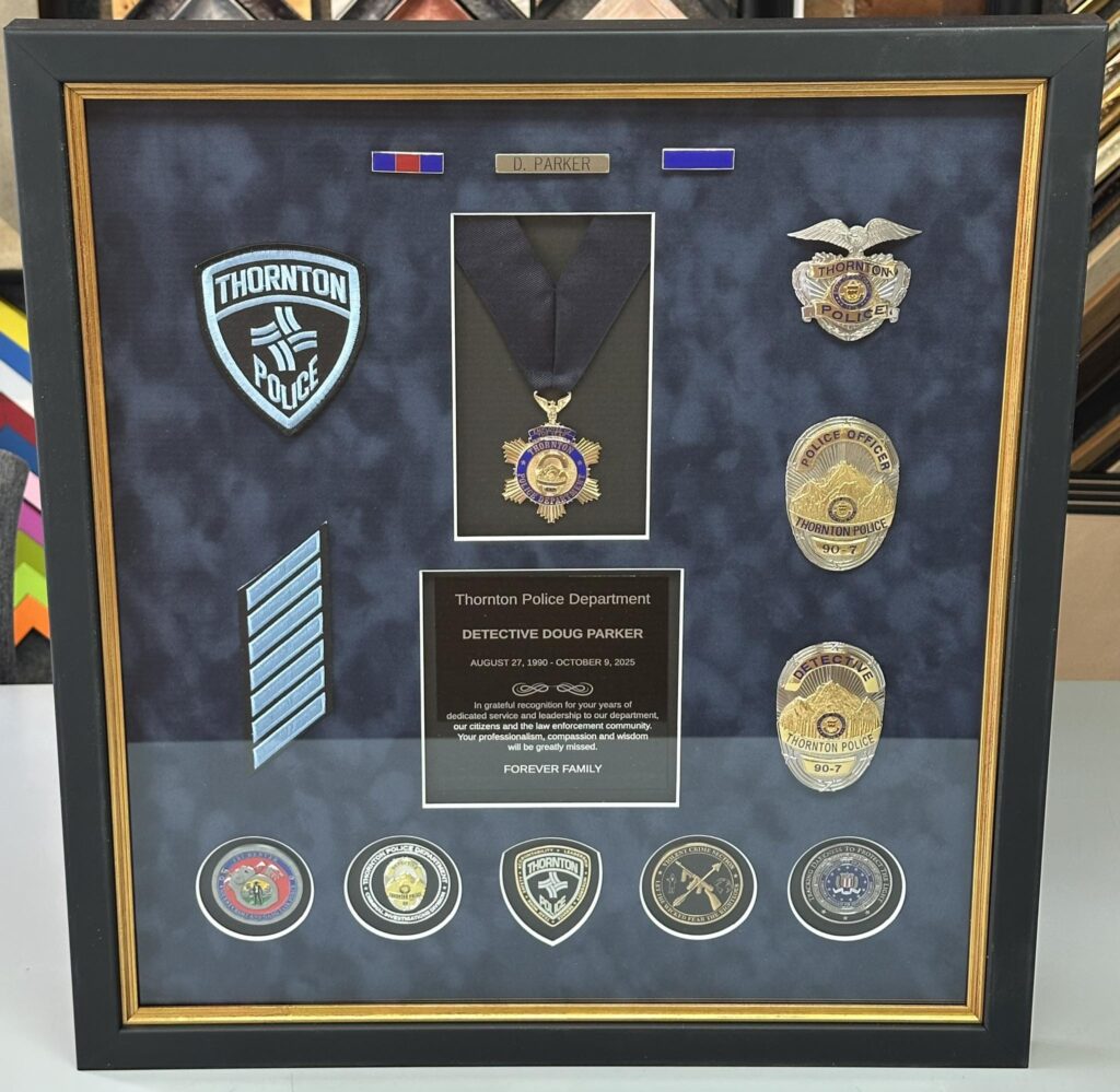 Thornton Police Department Shadowbox 