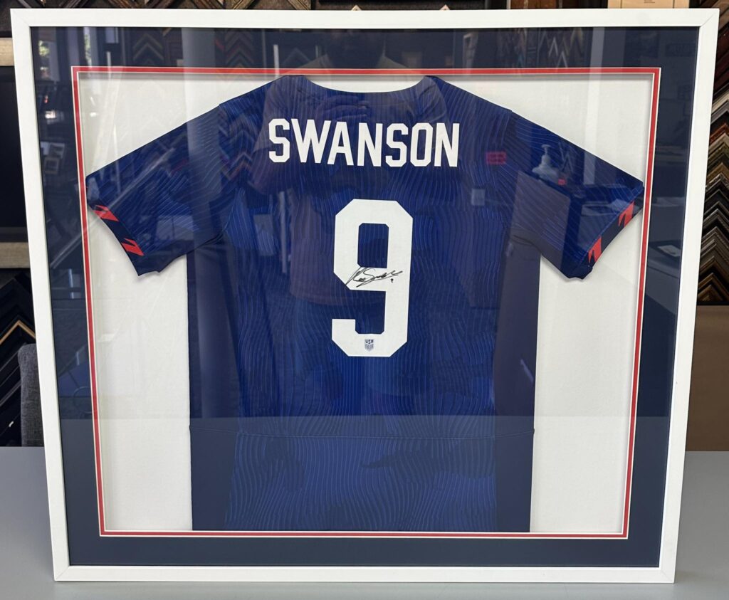 Custom Framed Dansby Swanson Jersey