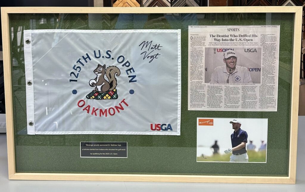 Custom Framed US Golf Flags