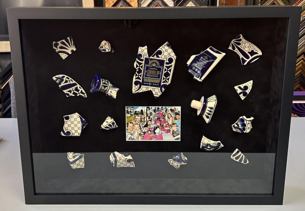 Broken Pottery Shadowbox 