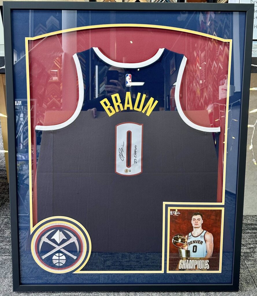 Custom Framed Christian Braun Nuggets Jersey