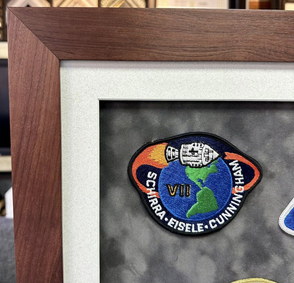 Custom Framed NASA Apollo Patches 