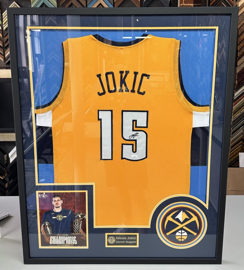 Custom Framed Nikola Jokic Jersey 
