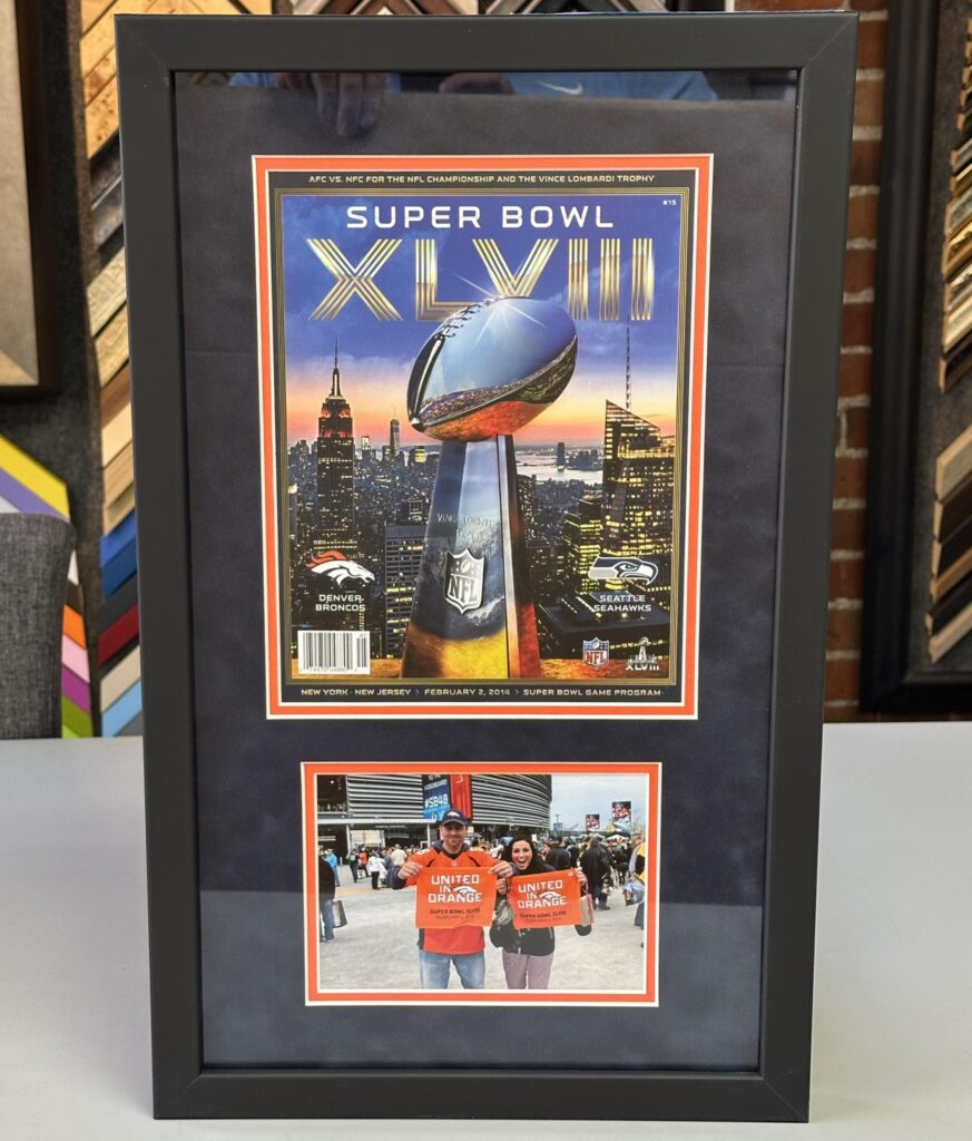 Broncos Super Bowl 48 Program & Photograph