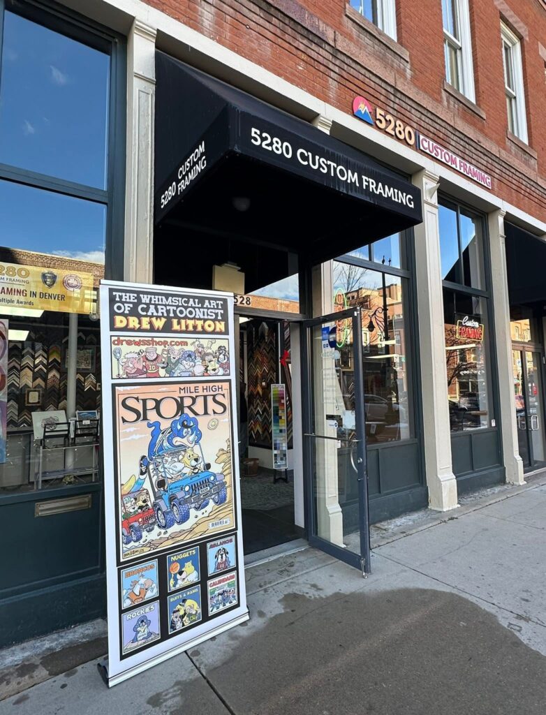 Drew Litton at 5280 Custom Framing!