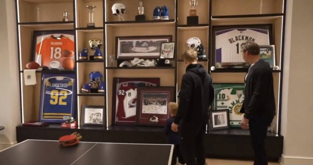 5280 Custom Framing’s jersey framing for Gabriel Landeskog