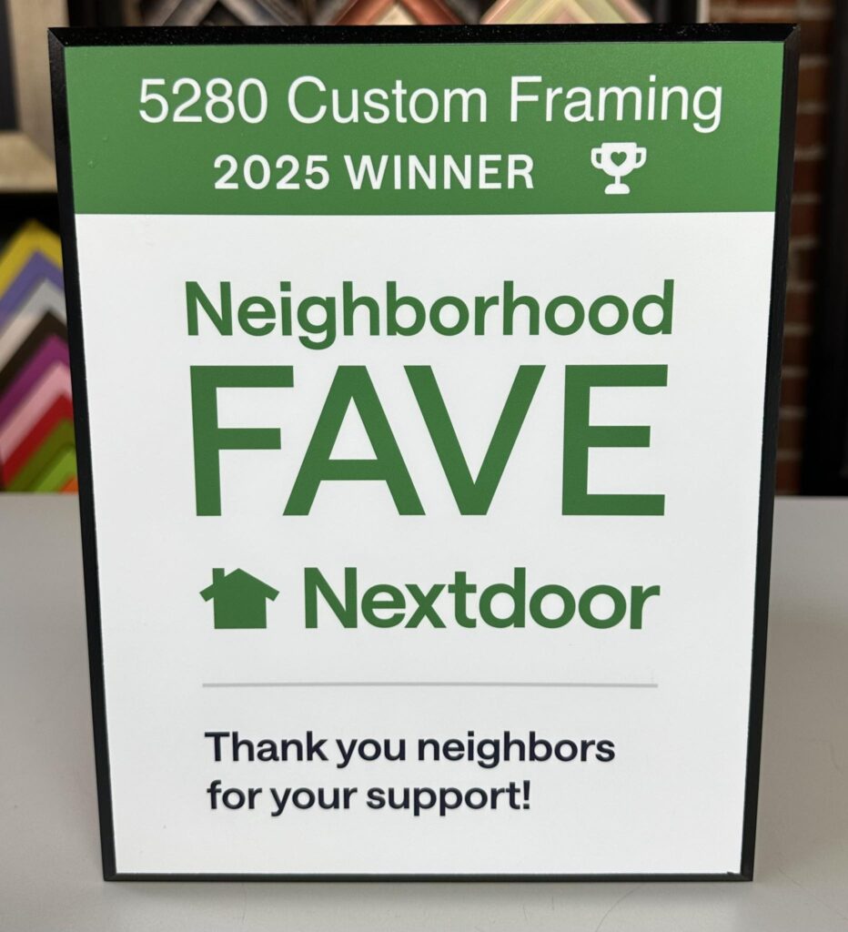 5280 Custom Framing Nextdoor Neighborhood Fave