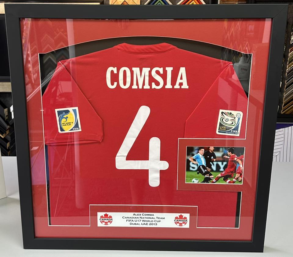Custom Framed Jerseys for Alex Comsia 