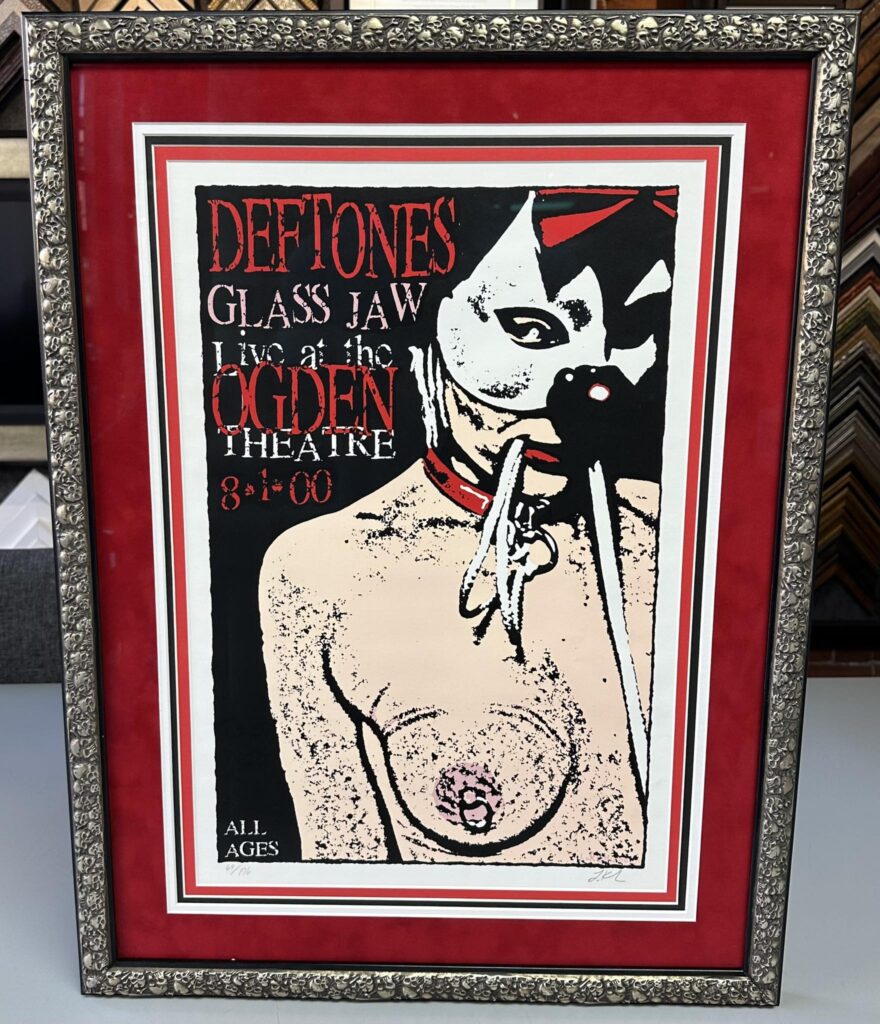 Custom Framed Deftones | Glass Jaw Poster 