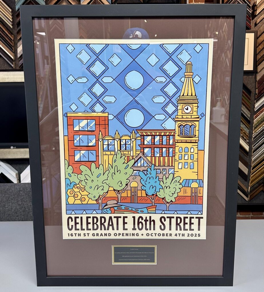 Custom Framed 16th Street Poster 