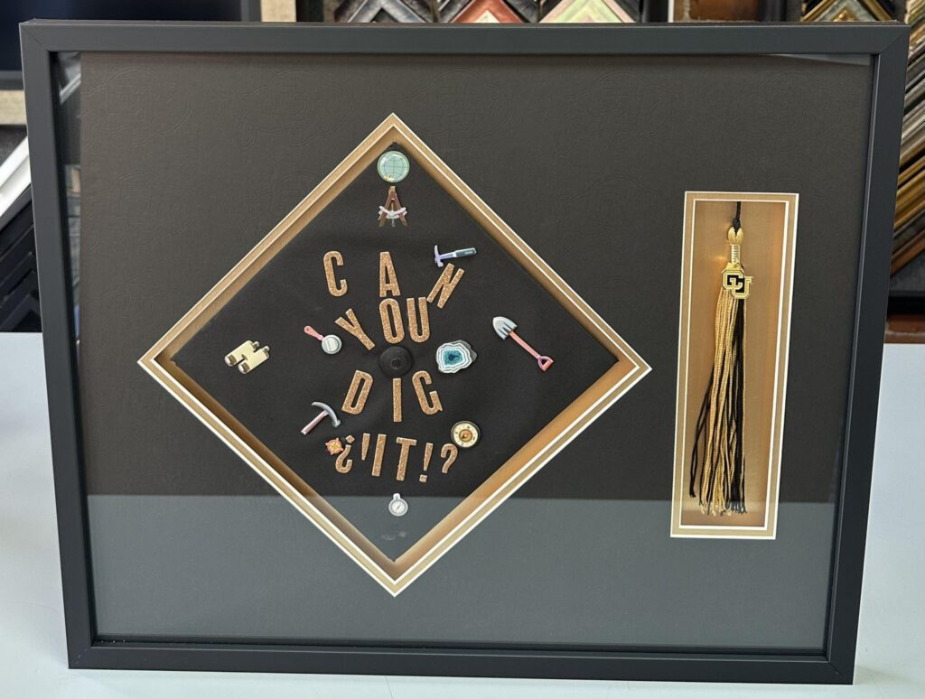 Custom Framed Graduation Cap & Tassles