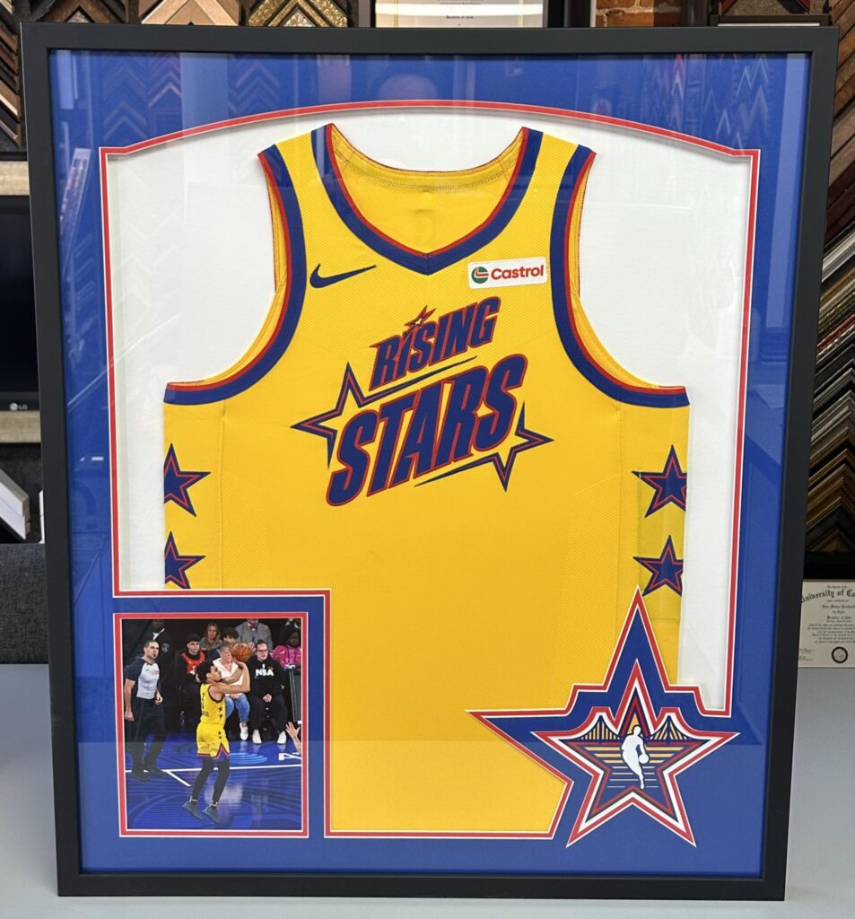 Rising Stars Jersey Framed for Julian Strawther