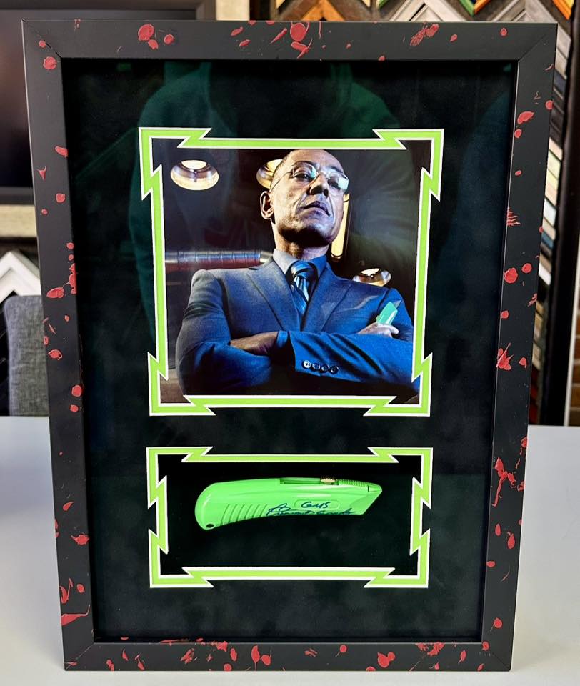 Custom Framed 'Breaking Bad' Gus Fring Box Cutter