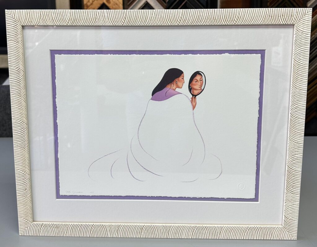 Custom Framed Signed Print by RC Gorman 