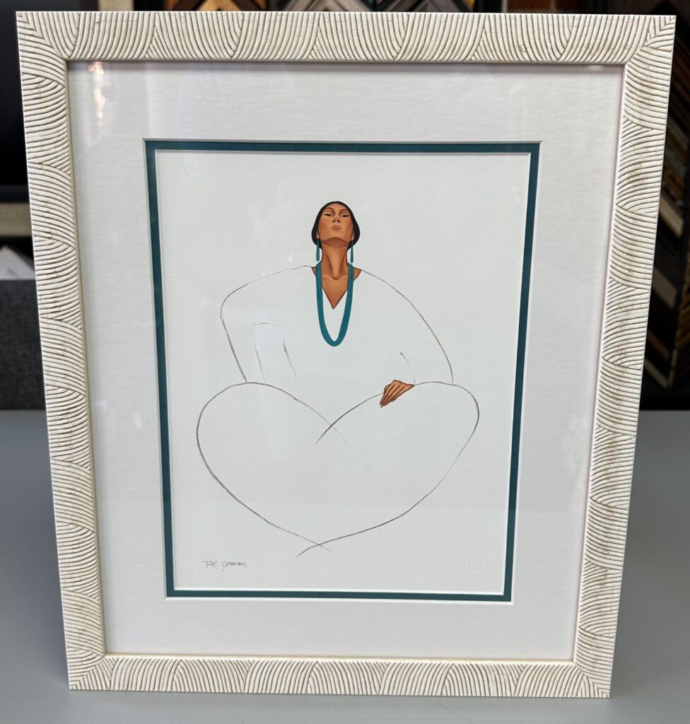 Custom Framed RC Gorman Signed Print 