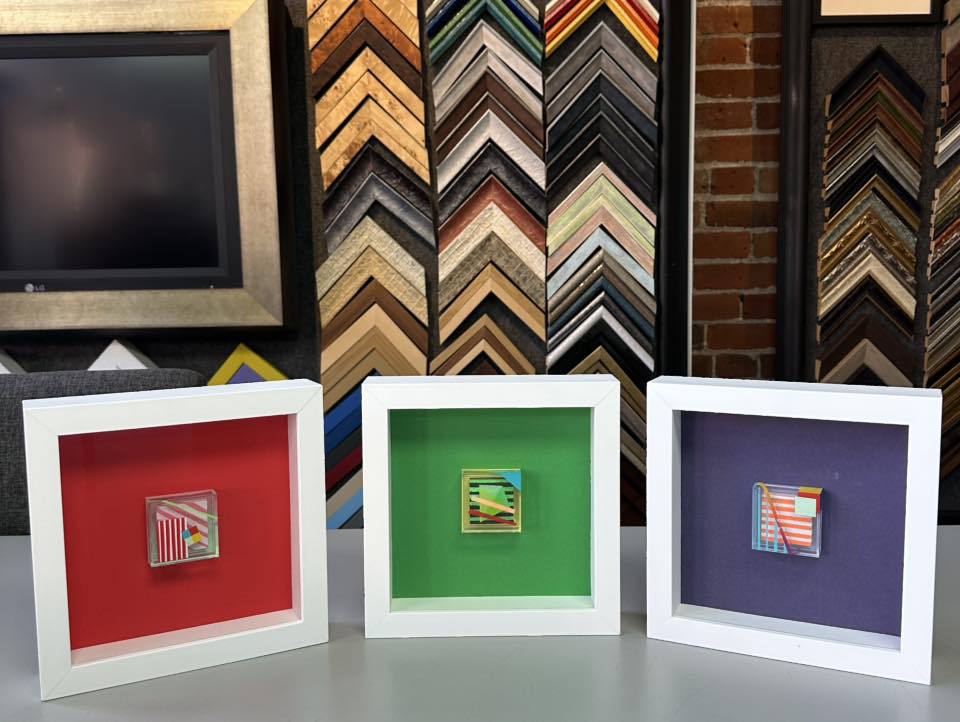 Custom Framed Cube Art by Jonathan Saiz