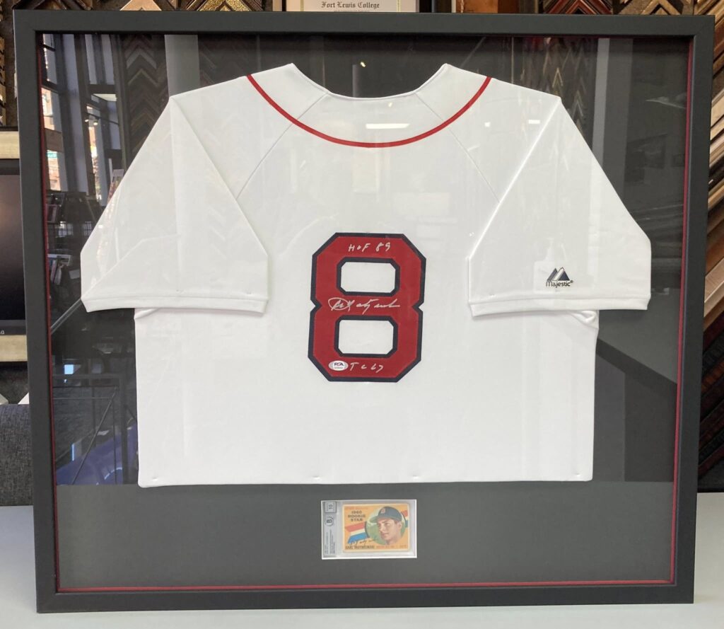 Custom Framed Carl Yastrzemski Red Sox Jersey