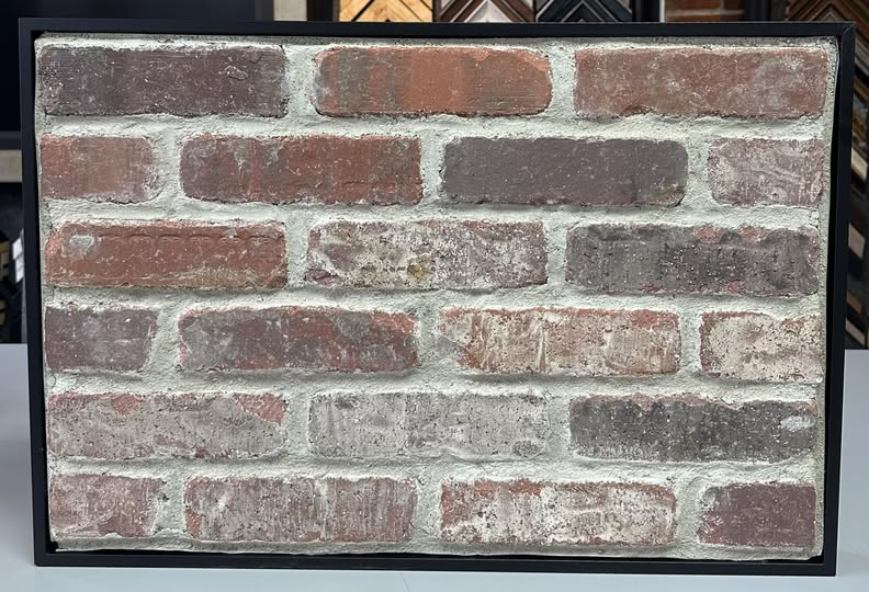 Custom Framed Brick Wall 