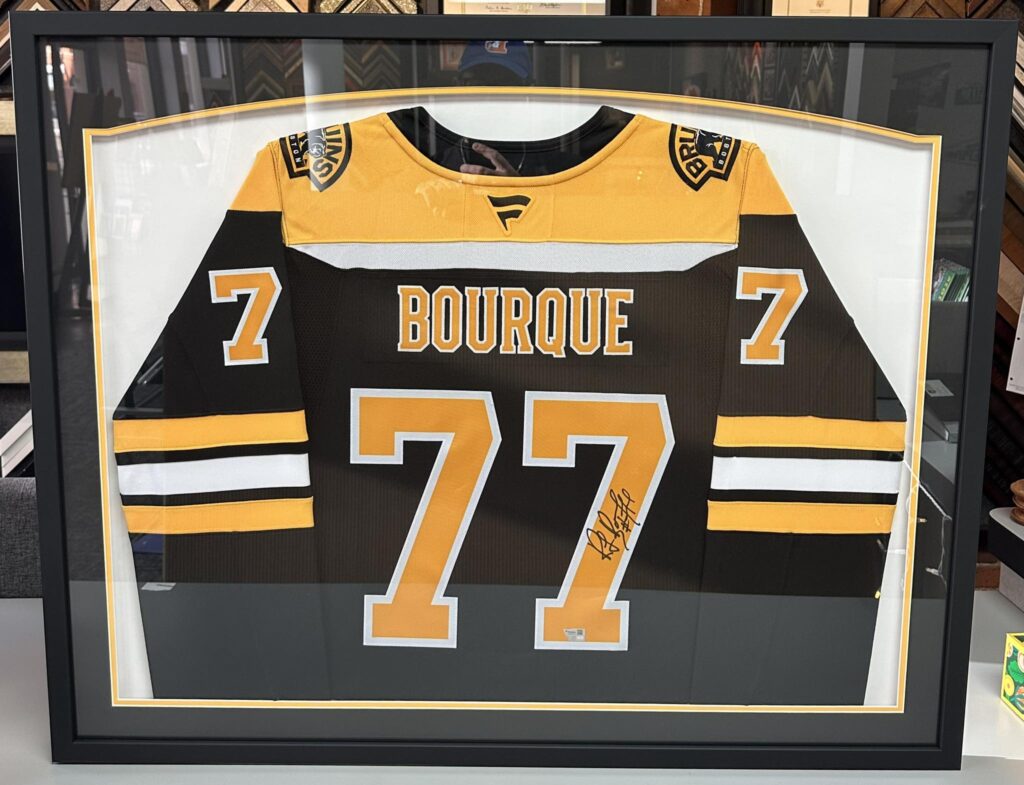 Custom Framed Ray Bourque Bruins Jersey