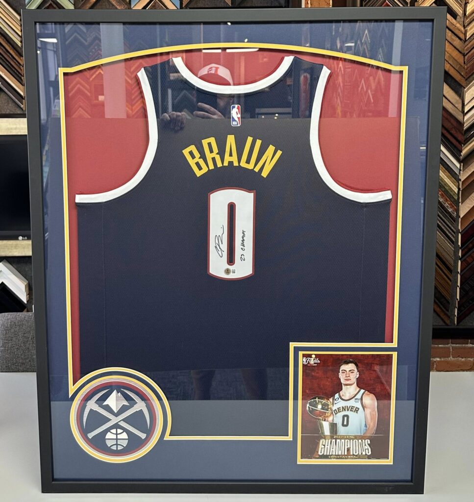 Custom Framed Christian Braun Nuggets Jersey