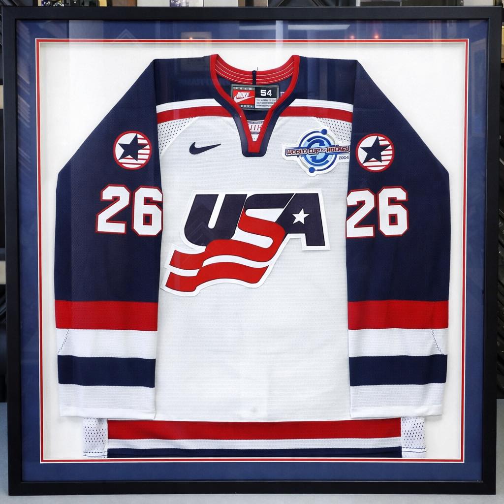 Custom Framed John-Michael Liles Team USA Jersey