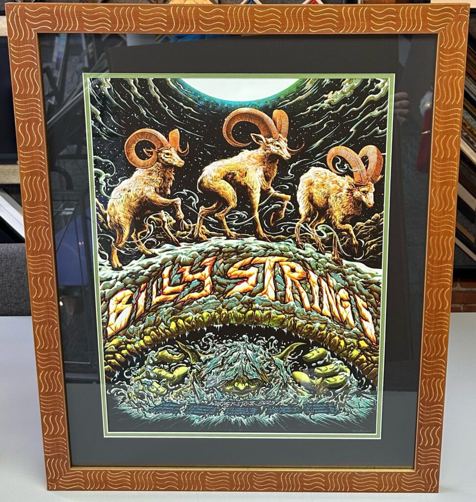 Custom Framed Billy Strings Concert Poster