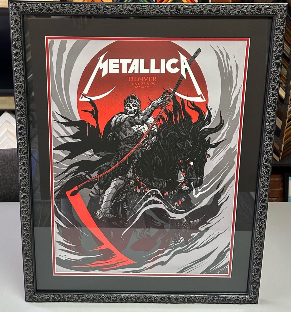 Custom Framed Metallica M72 Denver Print 