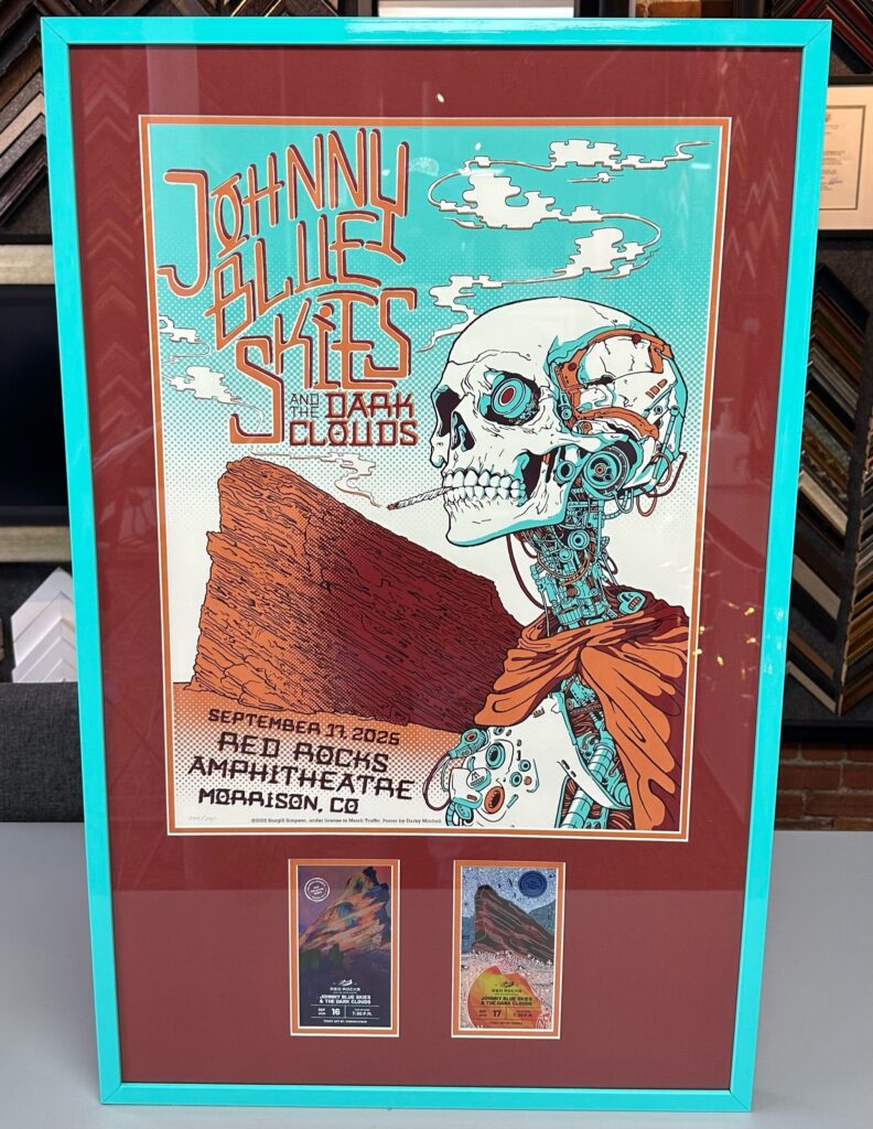 Custom Framed Johnny Blue Skies Red Rocks Print
