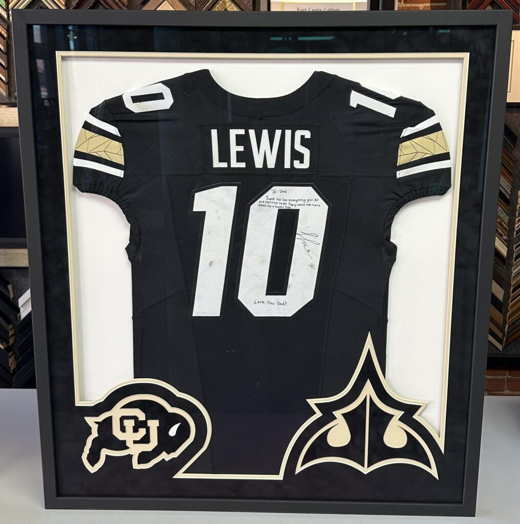 Custom Framed Julian Lewis CU Buffs Jersey