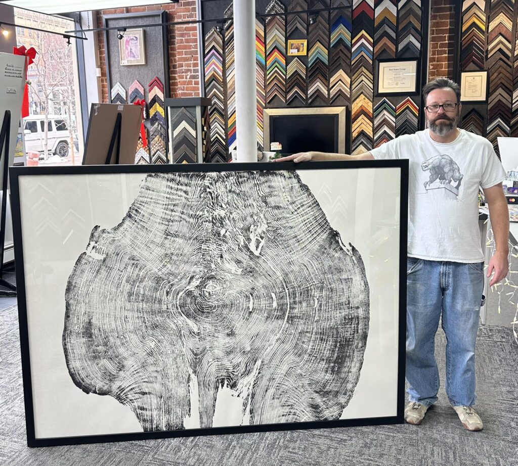 Custom Framed Tree Ring Art Print