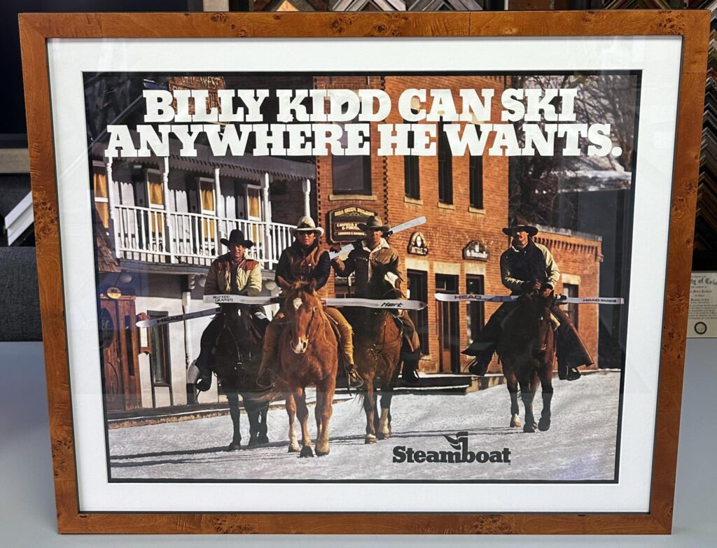 Custom Framed Vintage Steamboat Poster 