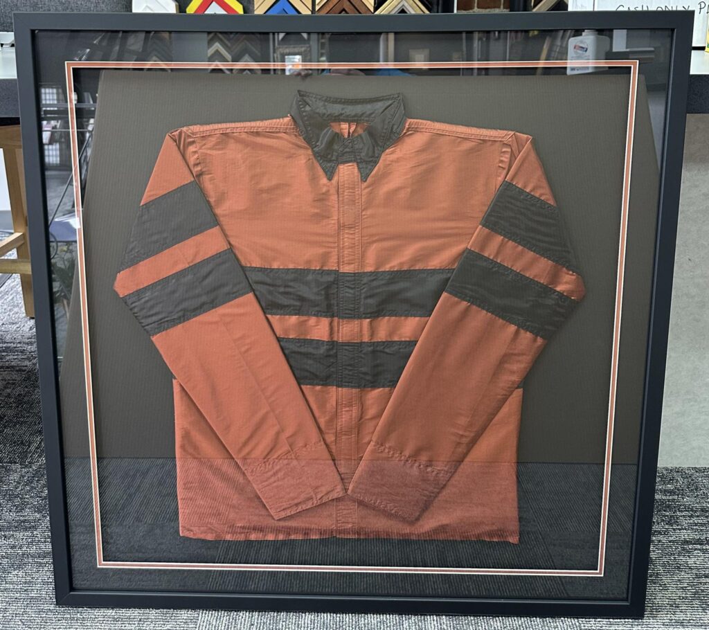 Custom Framed Jockey Shirt Shadowbox