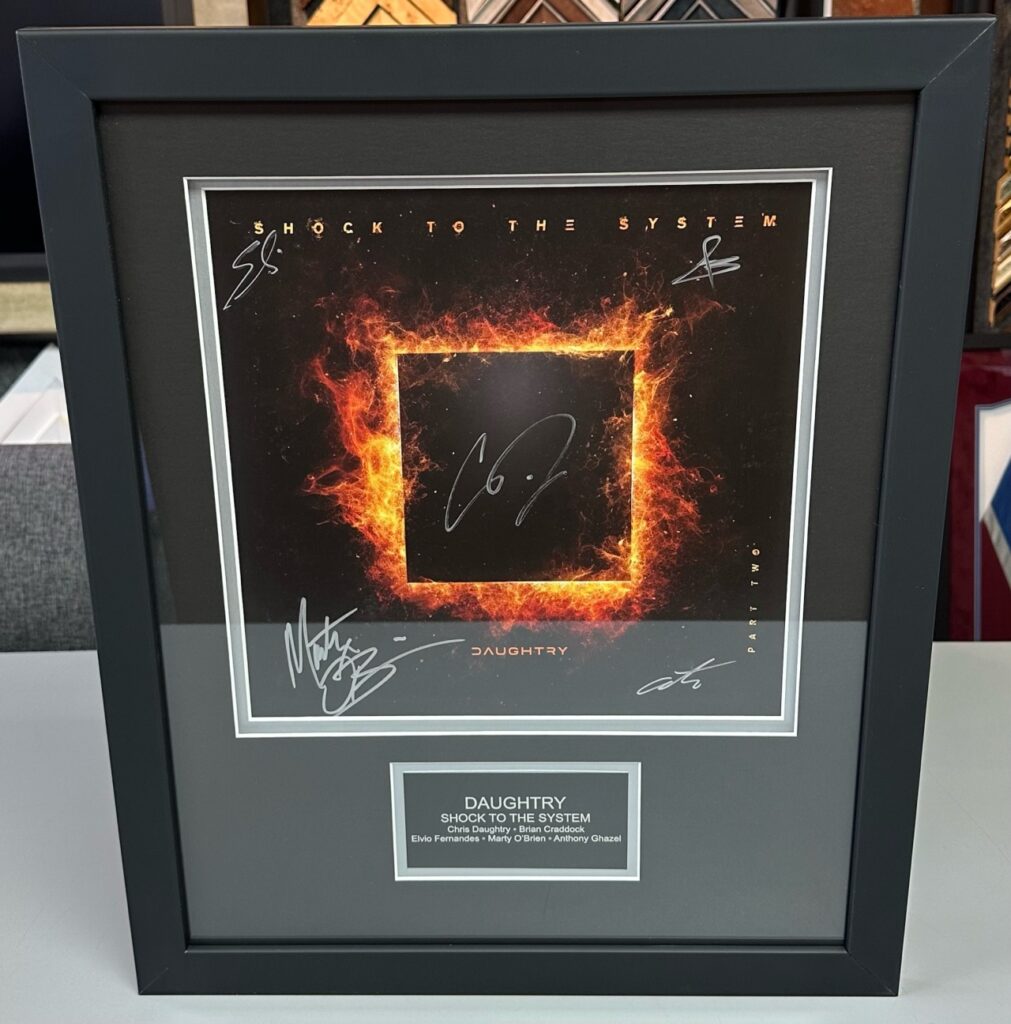 Custom Framed Signed Daughtry Album