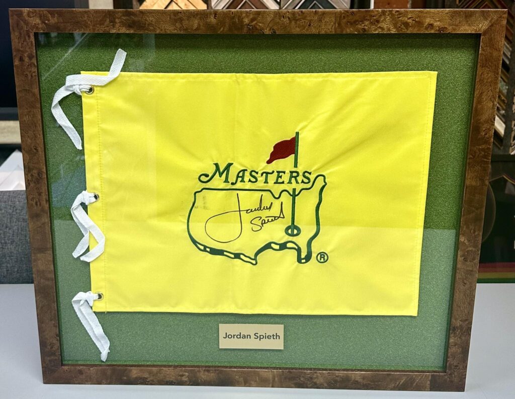 Custom Framed Jordan Spieth Masters Flag