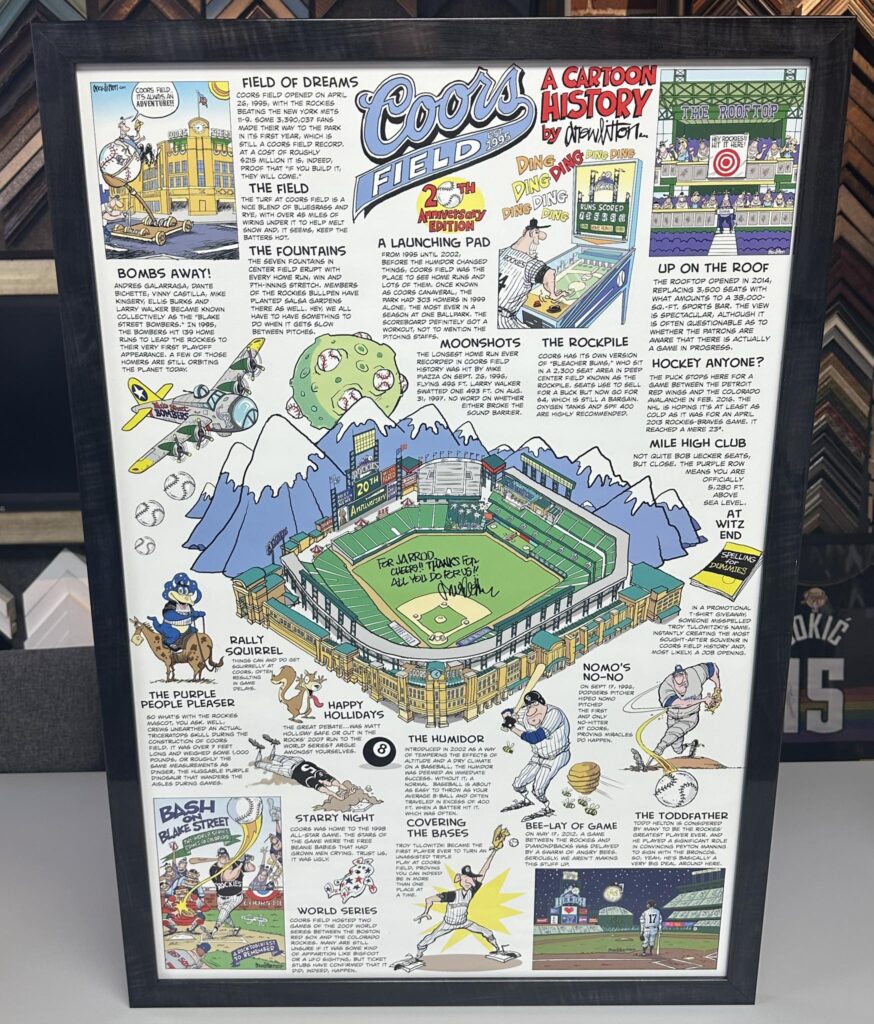 Custom Framed Drew Litton Rockies Poster