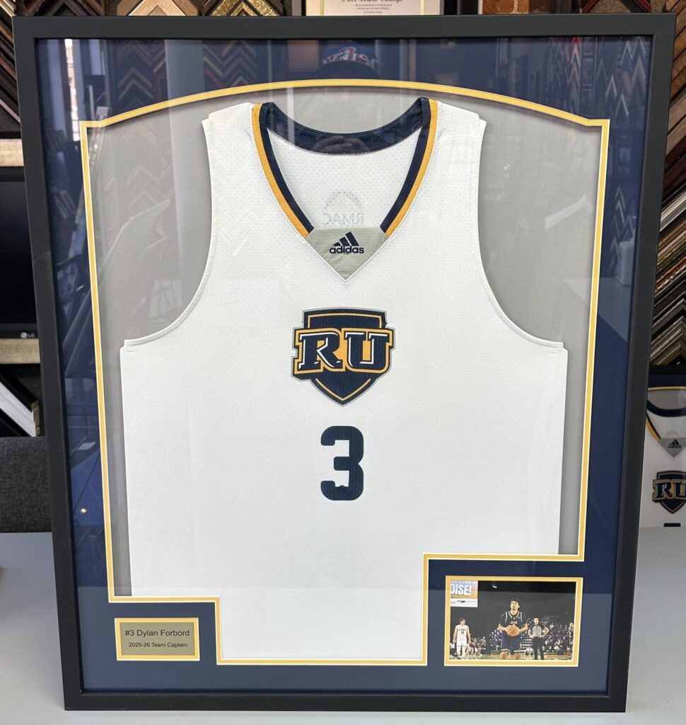 Regis University Men’s Basketball Framed Jerseys