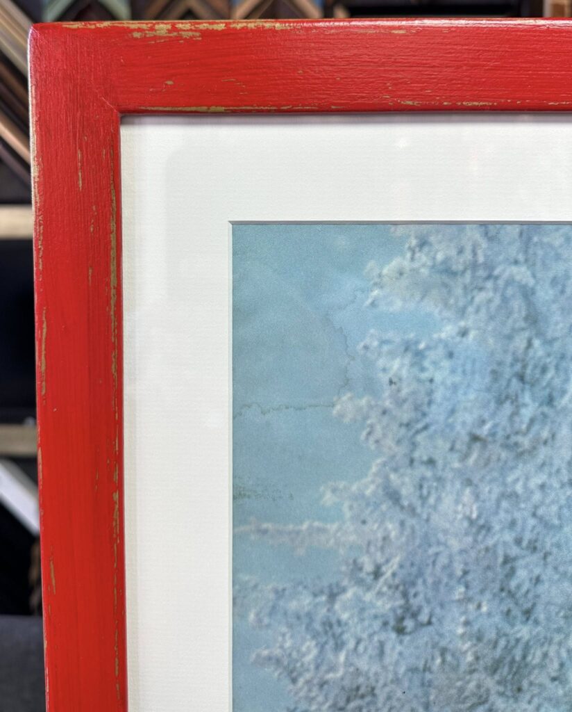 Custom Framed Vintage Vail Poster