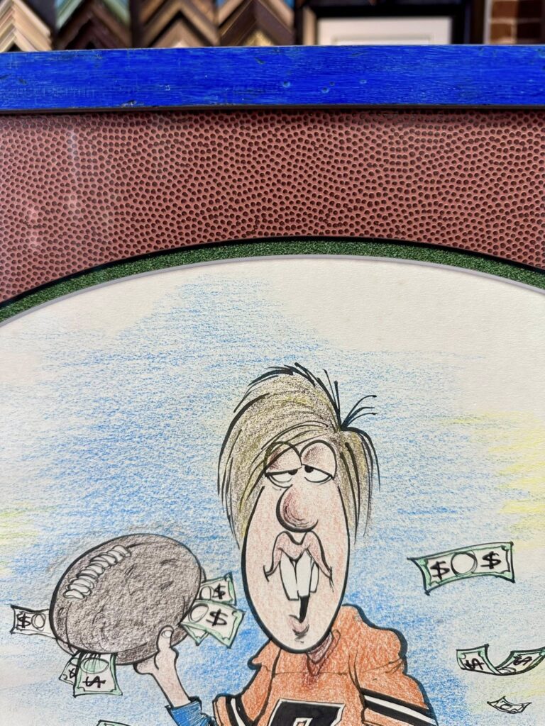 John Elway by Denver Cartoonist Drew Litton 