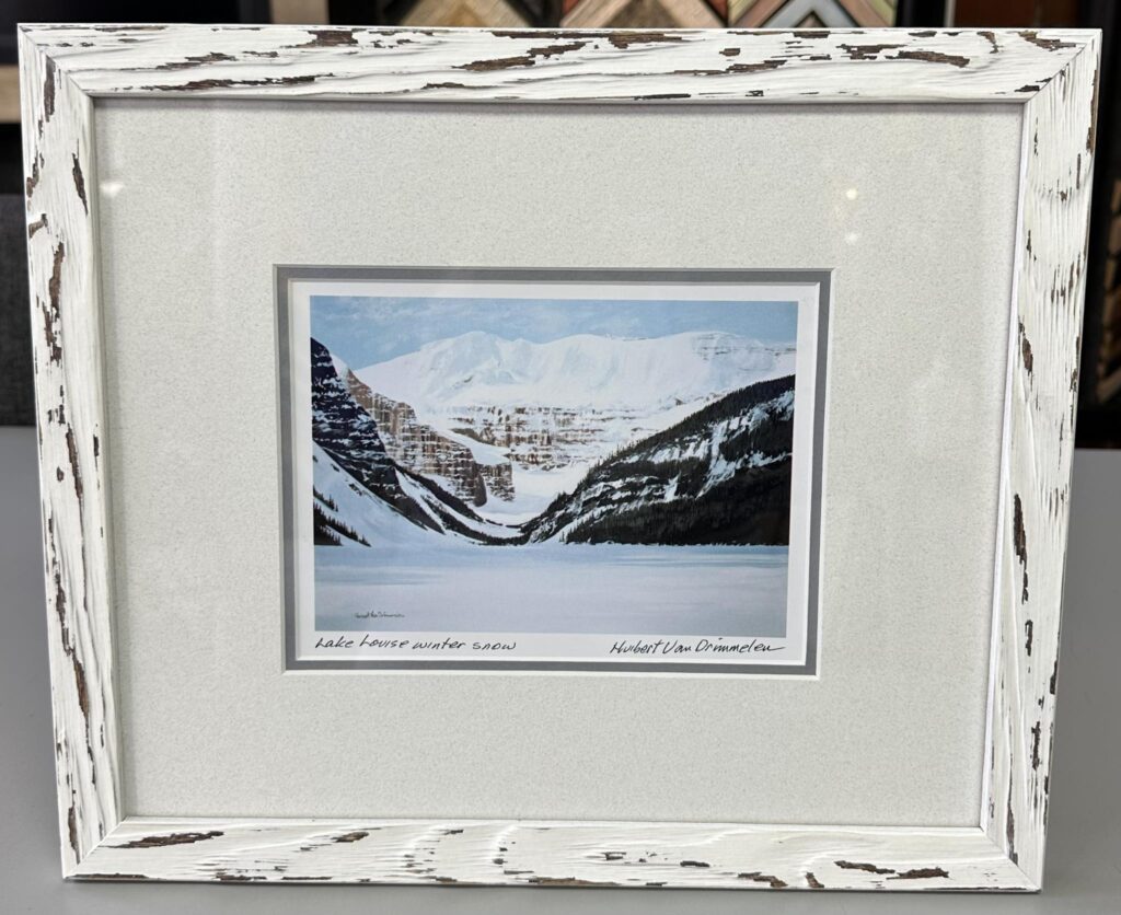 Lake Louise Winter Snow by Hubert Van Drimmelen