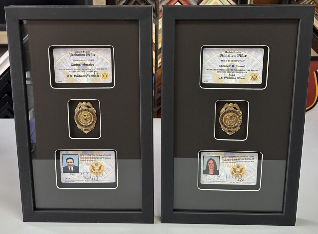 Custom Framed DEA Shadowboxes