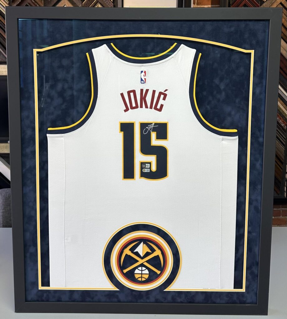 Custom Framed Nikola Jokic Nuggets Jersey