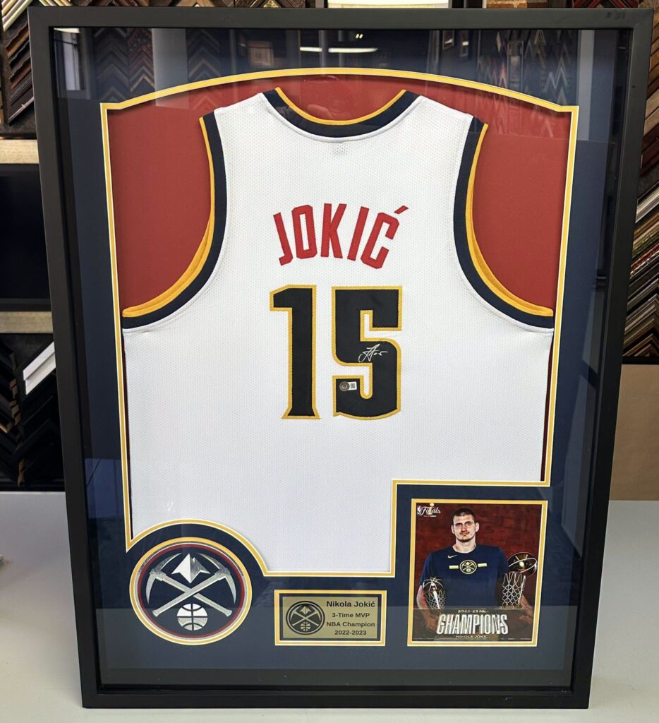 Custom Jersey Framing Denver 